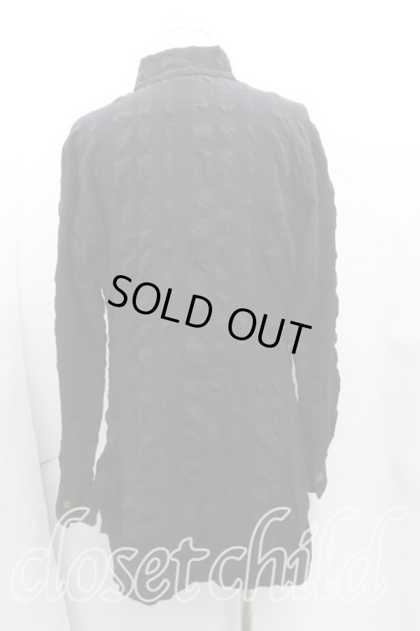 画像2: ヴィヴィアンウエストウッド MAN 中古 / フラップロングシャツ 48（L） 黒  H-25-08-10-004-bl-OD-ZH (2)