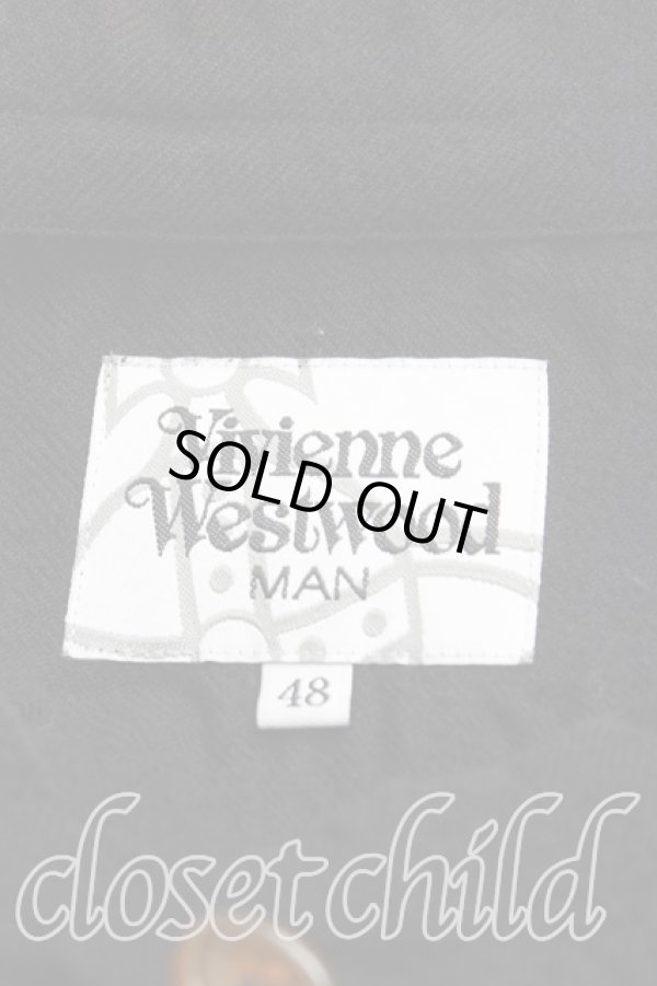 画像3: ヴィヴィアンウエストウッド MAN 中古 / フラップロングシャツ 48（L） 黒  H-25-08-10-004-bl-OD-ZH (3)