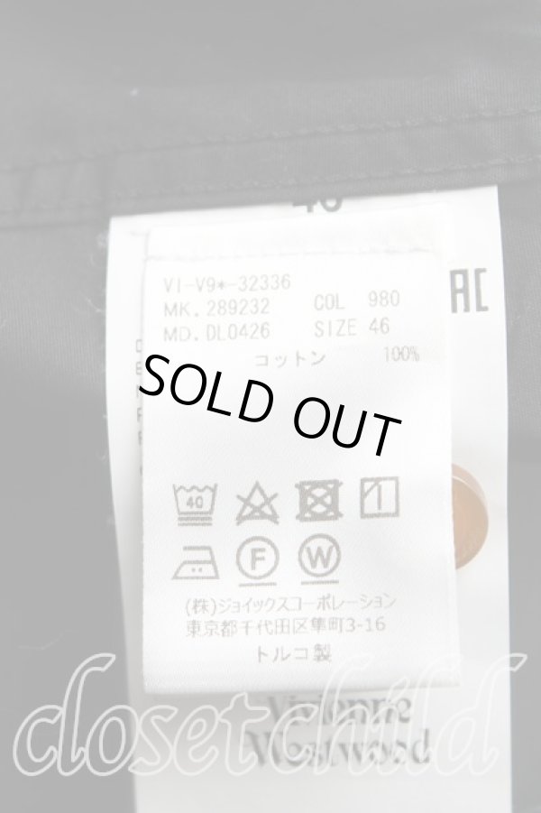 画像4: ヴィヴィアンウエストウッド MAN 中古 / カラーオーブ刺繍高襟シャツ 46（S） 黒  H-25-08-10-005-bl-OD-ZH (4)