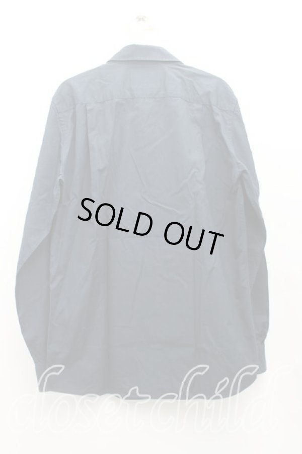 画像2: ヴィヴィアンウエストウッド MAN 中古 / カラーオーブ刺繍高襟シャツ 46（M） 紺  H-25-08-10-006-bl-OD-ZH (2)