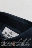 画像5: ヴィヴィアンウエストウッド MAN 中古 / カラーオーブ刺繍高襟シャツ 46（M相当） 紺  H-25-08-10-006-bl-OD-ZH (5)