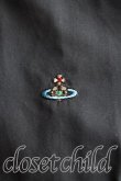 画像7: ヴィヴィアンウエストウッド MAN 中古 / カラーオーブ刺繍高襟シャツ 46（M相当） 紺  H-25-08-10-006-bl-OD-ZH (7)