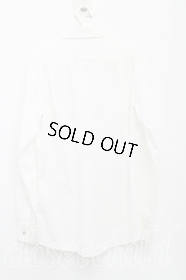 画像2: ヴィヴィアンウエストウッド MAN 中古 / カラーオーブ刺繍高襟シャツ 46（M） 白  H-25-08-10-007-bl-OD-ZH (2)