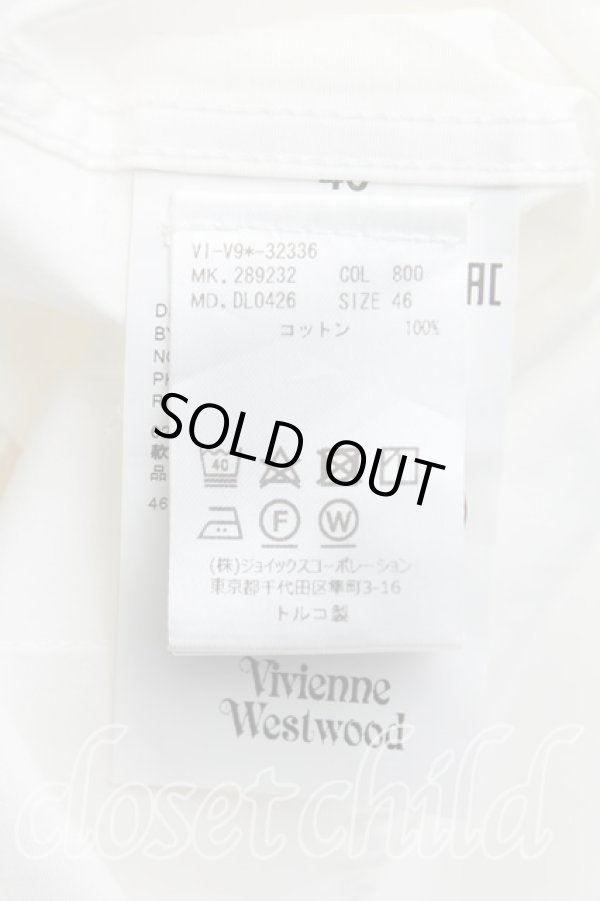 画像4: ヴィヴィアンウエストウッド MAN 中古 / カラーオーブ刺繍高襟シャツ 46（M） 白  H-25-08-10-007-bl-OD-ZH (4)