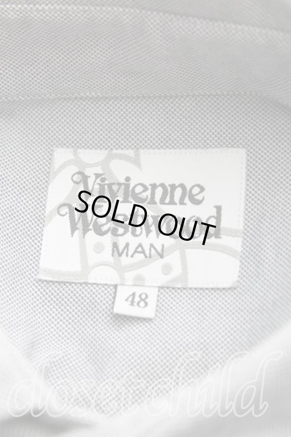 画像3: ヴィヴィアンウエストウッド MAN 中古 / アングロフィリアワッペンシャツ 48（L） 灰  H-25-08-10-008-bl-OD-ZH (3)