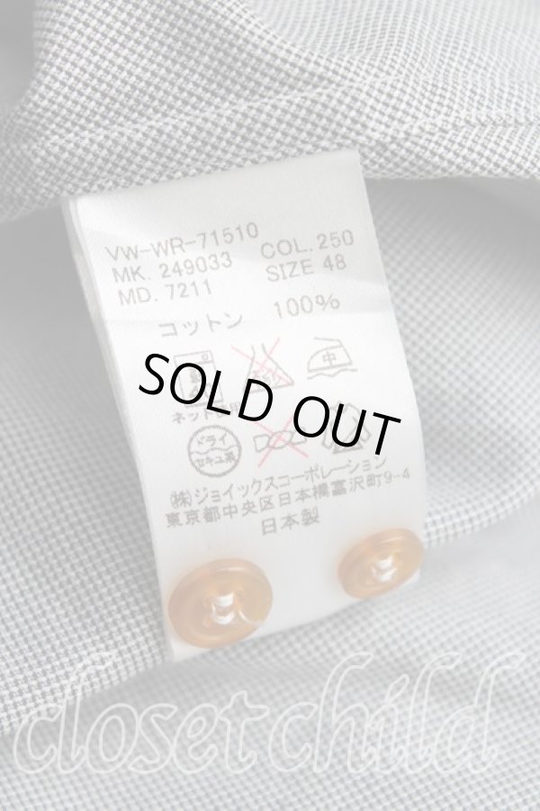 画像4: ヴィヴィアンウエストウッド MAN 中古 / アングロフィリアワッペンシャツ 48（L） 灰  H-25-08-10-008-bl-OD-ZH (4)