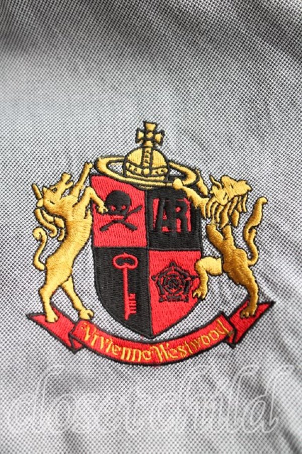 画像5: ヴィヴィアンウエストウッド MAN 中古 / アングロフィリアワッペンシャツ 48（L） 灰  H-25-08-10-008-bl-OD-ZH (5)