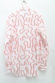 画像2: ヴィヴィアンウエストウッド MAN 中古 / スクイグルシャツ 46（M相当） 白ｘ赤  H-25-08-10-009-bl-OD-ZH (2)