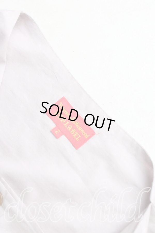 画像7: ヴィヴィアンウエストウッド 中古 / タイフロント半袖シャツ 2(9号) ピンク  H-25-08-10-010-bl-IN-ZH (7)