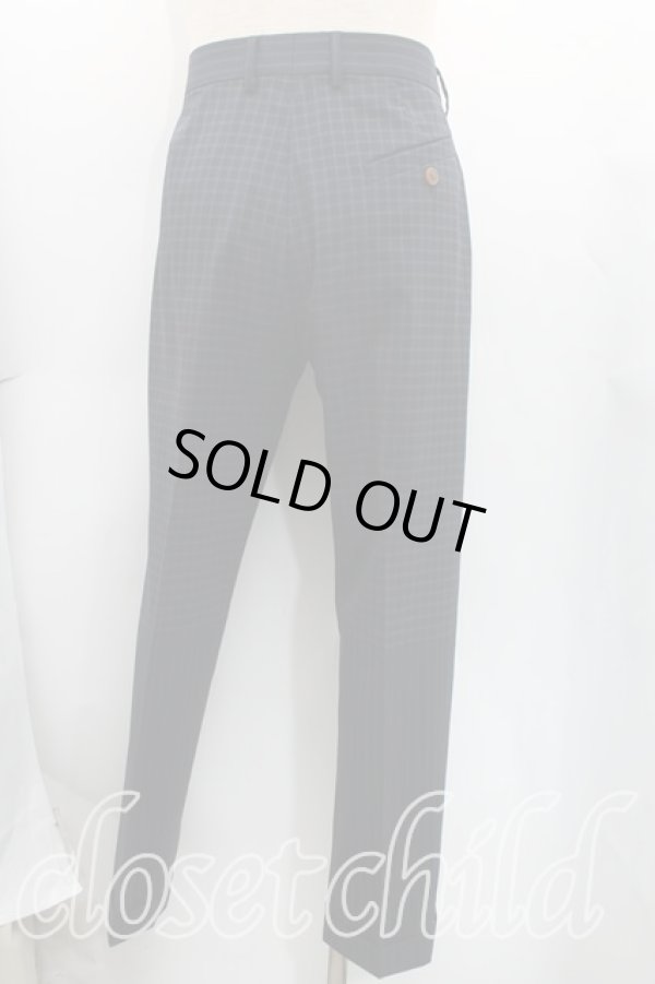 画像4: ヴィヴィアンウエストウッド MAN 中古 / グラフチェjックセットアップ 48（メンズL） 黒  H-25-08-10-014-su-OD-ZH (4)