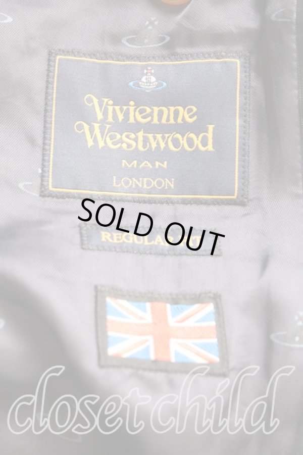 画像5: ヴィヴィアンウエストウッド MAN 中古 / グラフチェjックセットアップ 48（メンズL） 黒  H-25-08-10-014-su-OD-ZH (5)