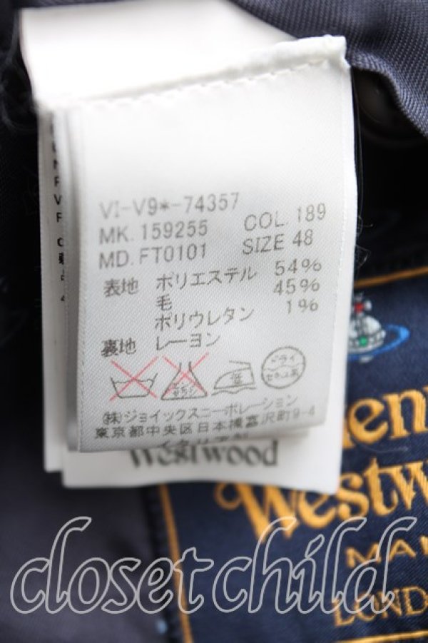 画像6: ヴィヴィアンウエストウッド MAN 中古 / グラフチェjックセットアップ 48（メンズL） 黒  H-25-08-10-014-su-OD-ZH (6)