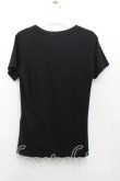 画像2: ヴィヴィアンウエストウッド 中古 / ウィングハートptTシャツ 2(9号相当) 黒  H-25-08-10-015-ts-IN-ZH (2)