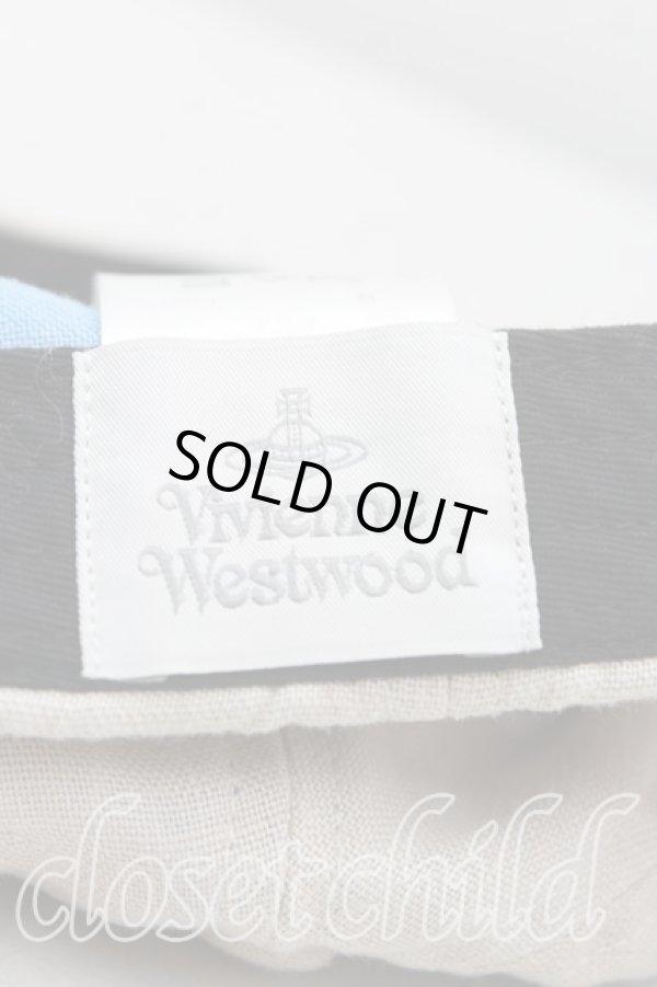 画像4: ヴィヴィアンウエストウッド 中古 / ラインオーブ刺繍キャップ  ベージュ  H-25-08-17-018-ha-IN-ZH (4)