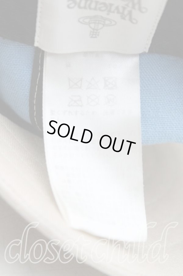 画像5: ヴィヴィアンウエストウッド 中古 / ラインオーブ刺繍キャップ  ベージュ  H-25-08-17-018-ha-IN-ZH (5)