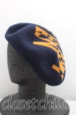 画像3: ヴィヴィアンウエストウッド 中古 / MAN LONDONウールベレー帽  紺  H-25-08-17-026-ha-IN-ZH (3)