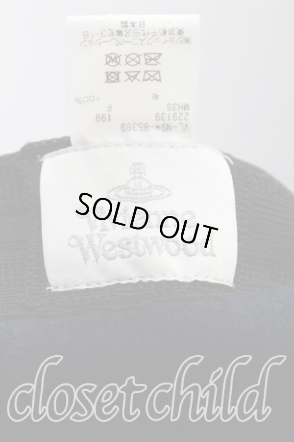 画像4: ヴィヴィアンウエストウッド 中古 / MAN LONDONウールベレー帽  紺  H-25-08-17-026-ha-IN-ZH (4)