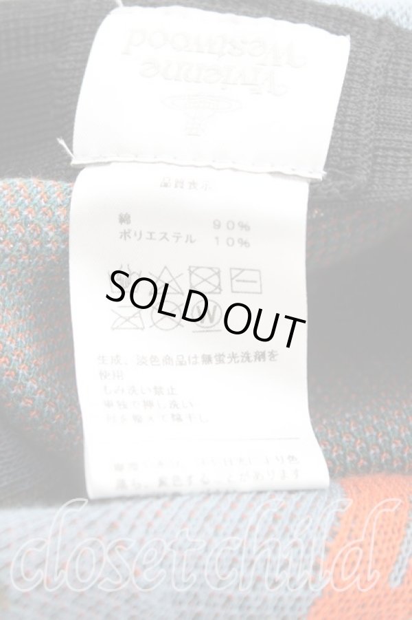 画像5: ヴィヴィアンウエストウッド 中古 / 総柄サマーベレー帽  青  H-25-08-17-030-ha-IN-ZH (5)