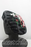 画像2: ヴィヴィアンウエストウッド MAN 中古 / MAN LONDONベレー帽  灰  H-25-08-17-031-ha-IN-ZH (2)