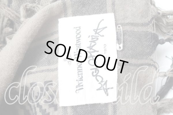 画像2: ANGLOMANIA 中古 / アフガンストール  カーキ  H-25-08-17-033-gd-OD-ZH (2)