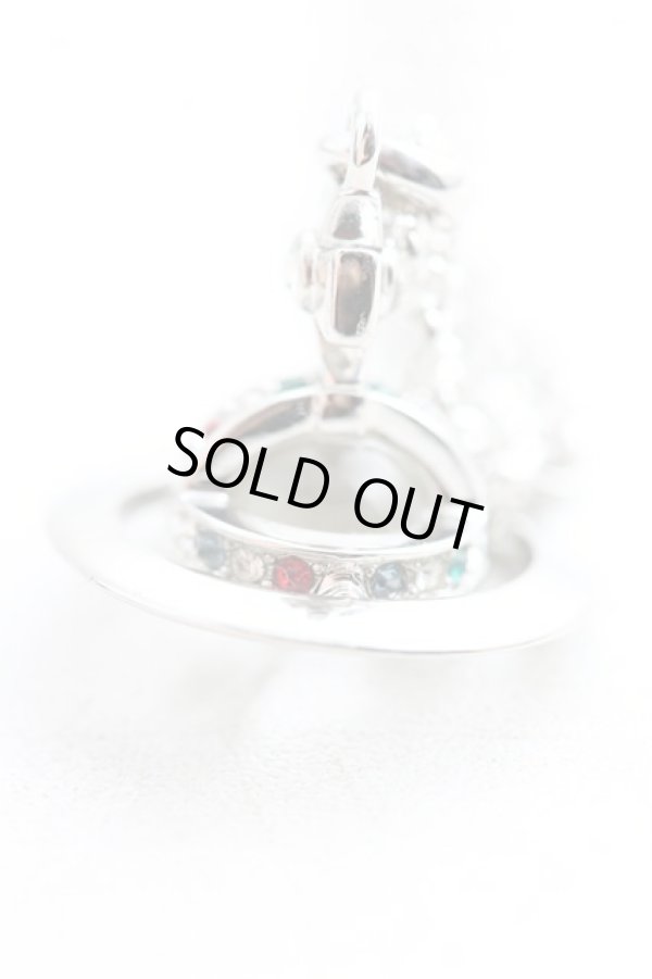 画像2: ヴィヴィアンウエストウッド 中古 / ニュープチオーブネックレス  シルバー  H-25-08-17-037-nl-OD-ZH (2)