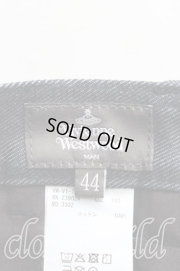 画像3: ヴィヴィアンウエストウッド MAN 中古 / HEART MAN LONDON NEWパッチポケット トラウザー 44（メンズS） インディゴ  H-25-08-17-044-pa-OD-ZH (3)