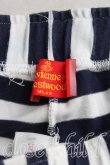 画像3: ヴィヴィアンウエストウッド 中古 / カラーオーブ刺繍ボーダーパンツ  紺  H-25-08-17-004-pa-OD-ZH (3)