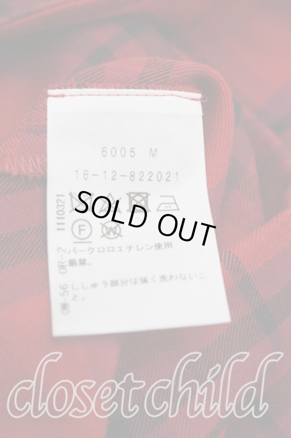 画像4: ヴィヴィアンウエストウッド 中古 / オーブ刺繍タータンチェックシャツ 00（ワンサイズ） 赤  H-25-08-17-048-bl-IN-ZH (4)