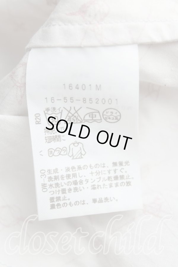 画像4: ヴィヴィアンウエストウッド 中古 / 単色オーブ刺繍総柄シャツ 2（9号） 灰  H-25-08-17-049-bl-IN-ZH (4)