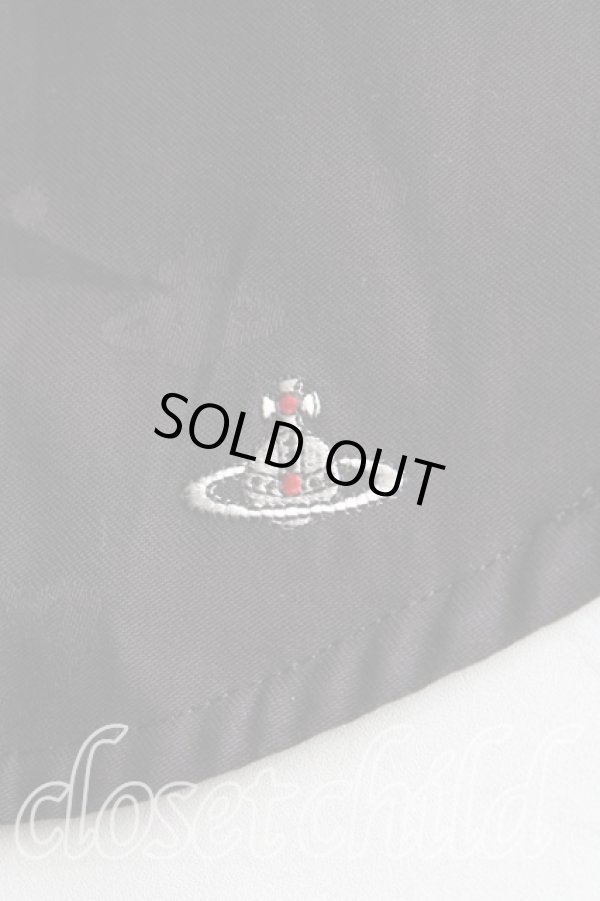 画像6: ヴィヴィアンウエストウッド 中古 / オーブ&ハート総柄シャツ 02（9号） 黒  H-25-08-17-005-bl-IN-ZH (6)