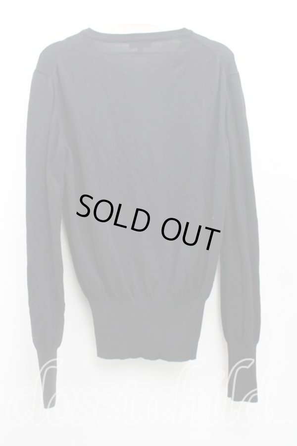 画像2: ヴィヴィアンウエストウッド 中古 / カラーオーブ刺繍カーディガン L 黒  H-25-08-17-061-to-OD-ZH (2)