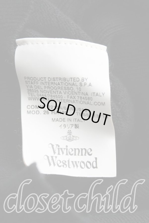 画像4: ヴィヴィアンウエストウッド 中古 / カラーオーブ刺繍カーディガン L 黒  H-25-08-17-061-to-OD-ZH (4)