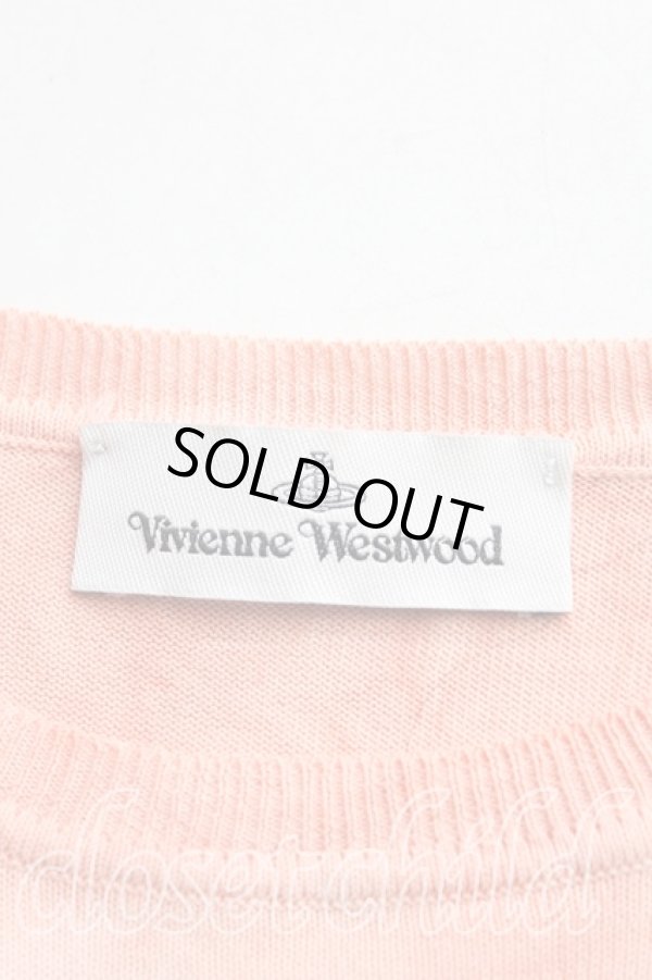 画像3: ヴィヴィアンウエストウッド 中古 / カラーオーブ刺繍サマーニット S 茶  H-25-08-17-062-to-OD-ZH (3)