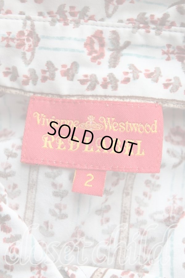 画像3: ヴィヴィアンウエストウッド 中古 / ローズpt半袖シャツ 2（9号） 白  H-25-08-17-007-bl-IN-ZH (3)