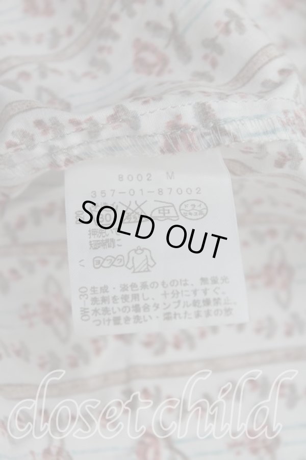 画像4: ヴィヴィアンウエストウッド 中古 / ローズpt半袖シャツ 2（9号） 白  H-25-08-17-007-bl-IN-ZH (4)