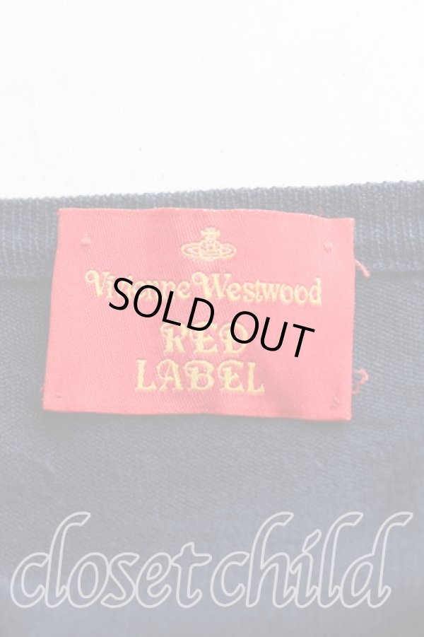 画像3: ヴィヴィアンウエストウッド 中古 / カラーオーブ刺繍カーディガン S 紺  H-25-08-17-011-to-OD-ZH (3)