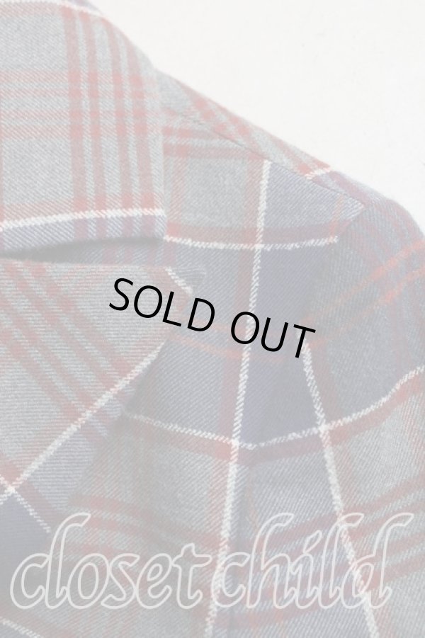 画像6: ヴィヴィアンウエストウッド 中古 / タータンチェックダブルジャケット S 紺  H-25-08-17-001-jc-IN-ZH (6)