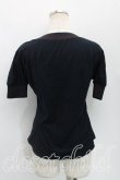 画像2: ヴィヴィアンウエストウッド 中古 / 単色オーブ刺繍リブ切替トップス  紺  H-25-08-17-012-to-IN-ZH (2)