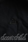 画像6: ヴィヴィアンウエストウッド 中古 / 単色オーブ刺繍リブ切替トップス  紺  H-25-08-17-012-to-IN-ZH (6)