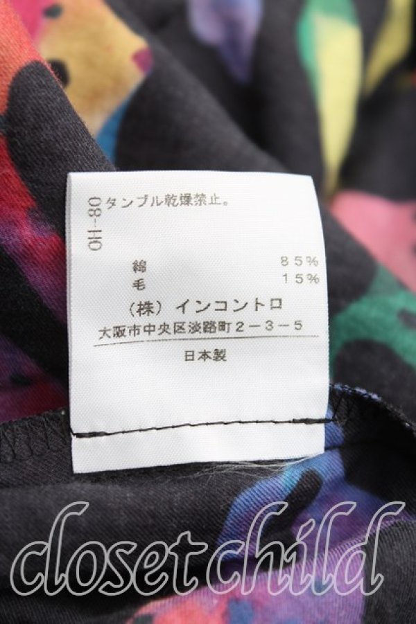 画像5: ヴィヴィアンウエストウッド 中古 / 総柄ワンピース 2（9号） 黒×マルチ  H-25-08-24-002-op-IN-ZH (5)