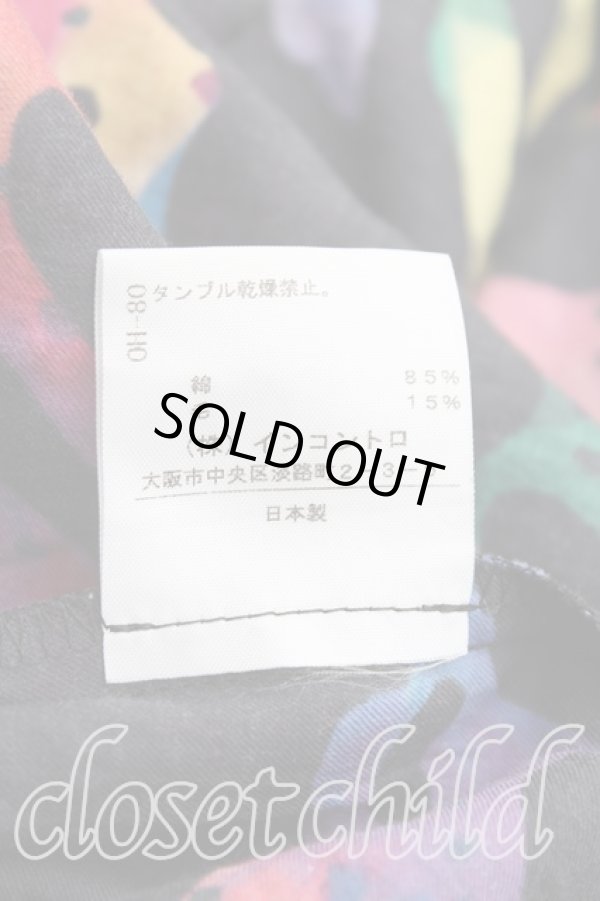 画像5: ヴィヴィアンウエストウッド 中古 / 総柄ワンピース 2（9号） 黒×マルチ  H-25-08-24-002-op-IN-ZH (5)