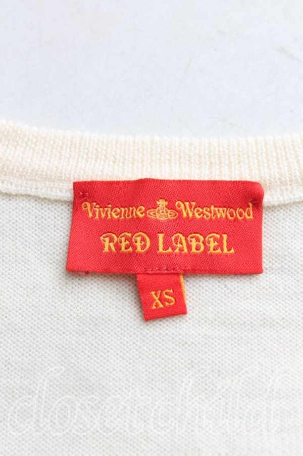 画像3: ヴィヴィアンウエストウッド 中古 / カラーオーブ刺繍ラウンドニット XS 生成  H-25-08-24-021-to-OD-ZH (3)