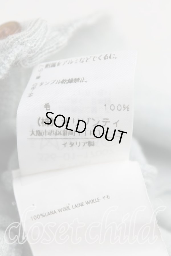 画像5: ヴィヴィアンウエストウッド 中古 / カラーオーブ刺繍カーディガン S 水色  H-25-08-24-022-to-OD-ZH (5)