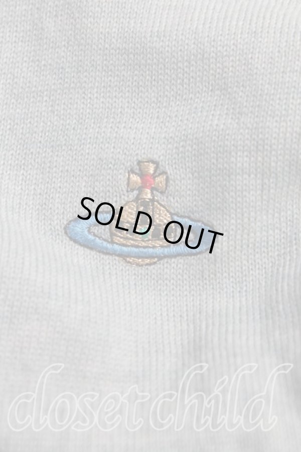 画像6: ヴィヴィアンウエストウッド 中古 / カラーオーブ刺繍カーディガン S 水色  H-25-08-24-022-to-OD-ZH (6)