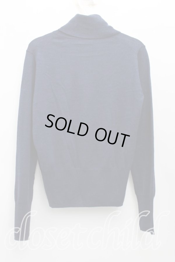 画像2: ヴィヴィアンウエストウッド 中古 / オーブ刺繍タートルニット 00（ワンサイズ） 紺  H-25-08-24-024-to-OD-ZH (2)