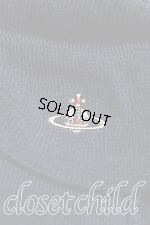 画像6: ヴィヴィアンウエストウッド 中古 / オーブ刺繍タートルニット 00（ワンサイズ） 紺  H-25-08-24-024-to-OD-ZH (6)