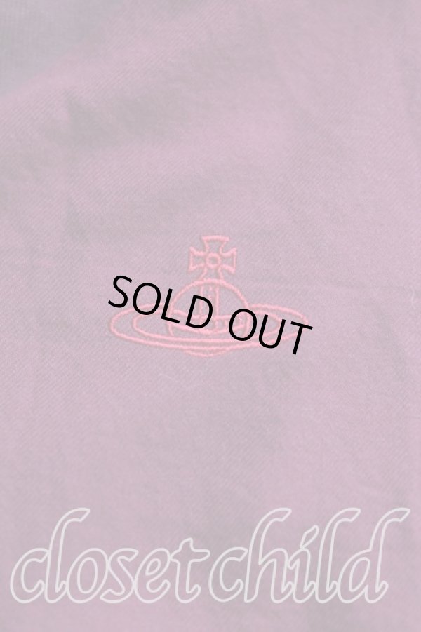 画像6: ヴィヴィアンウエストウッド 中古 / ラインオーブ刺繍カットソー 00（ワンサイズ） 赤  H-25-08-24-026-to-OD-ZH (6)