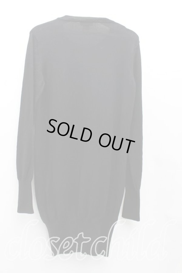 画像2: ヴィヴィアンウエストウッド 中古 / カラーオーブ刺繍ロングカーディガン S 黒  H-25-08-24-027-to-IN-ZH (2)