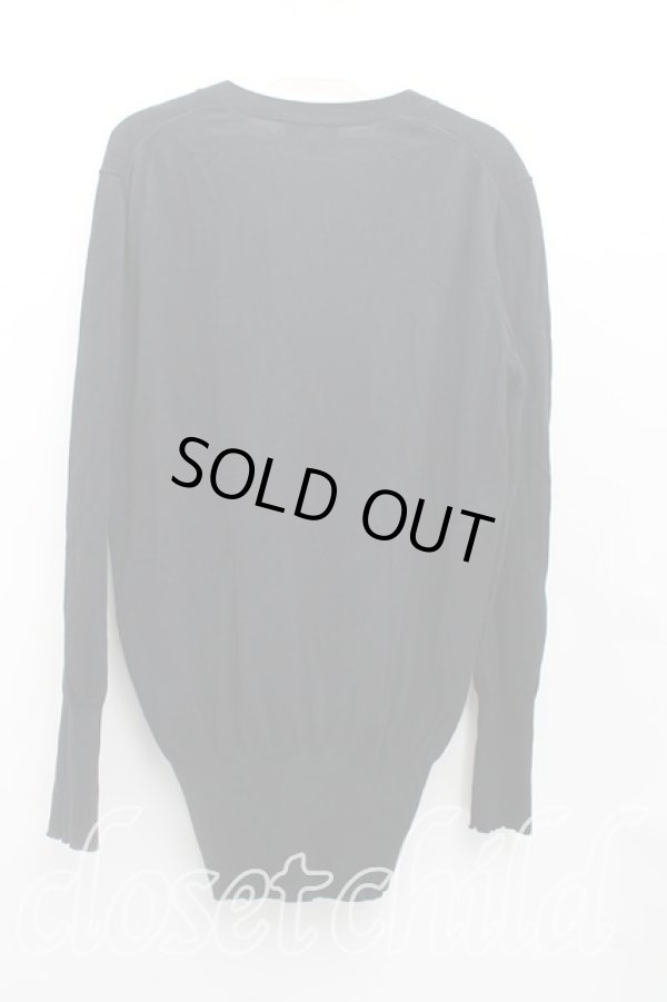 画像2: ヴィヴィアンウエストウッド 中古 / 単色オーブ刺繍コットンカーディガン 2(号) 黒  H-25-08-24-028-to-IN-ZH (2)