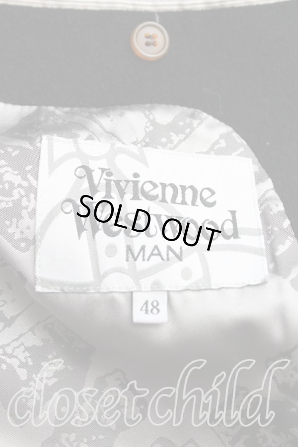 画像3: ヴィヴィアンウエストウッド MAN 中古 / カシミア混ロングコート 48（L） 黒  H-25-08-24-029-co-OD-ZH (3)